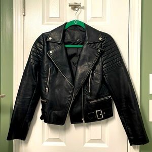 Off-brand biker jacket.  Small, good condition.